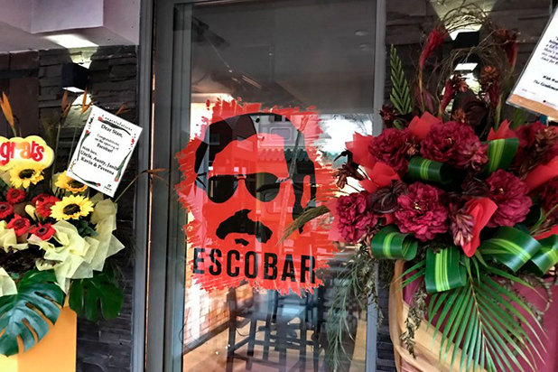 Restaurante en Singapur llamado Escobar